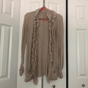 Lightweight ruffled sweater